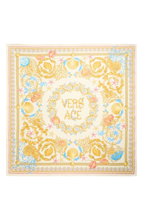 スカーフ VERSACE SCARF (10015991A06728 5P740) Women's Designer Silk and Knit Scarves, Foulards | VERSACE US