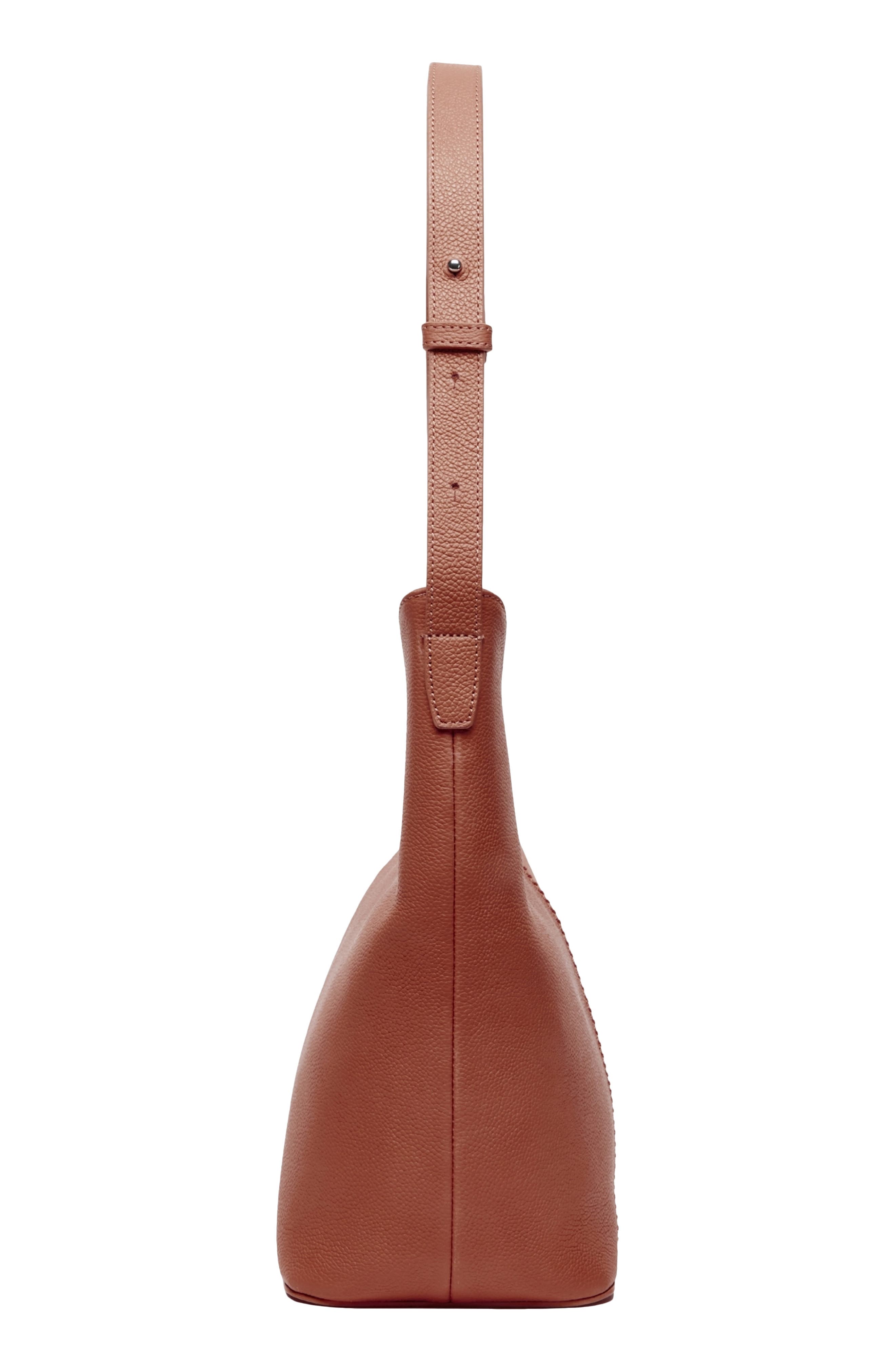 Sage Bucket Shoulder Bag, Alternate, color, COGNAC