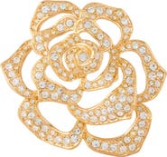 Susan Caplan 1990s Vintage Elizabeth Taylor Rose Brooch