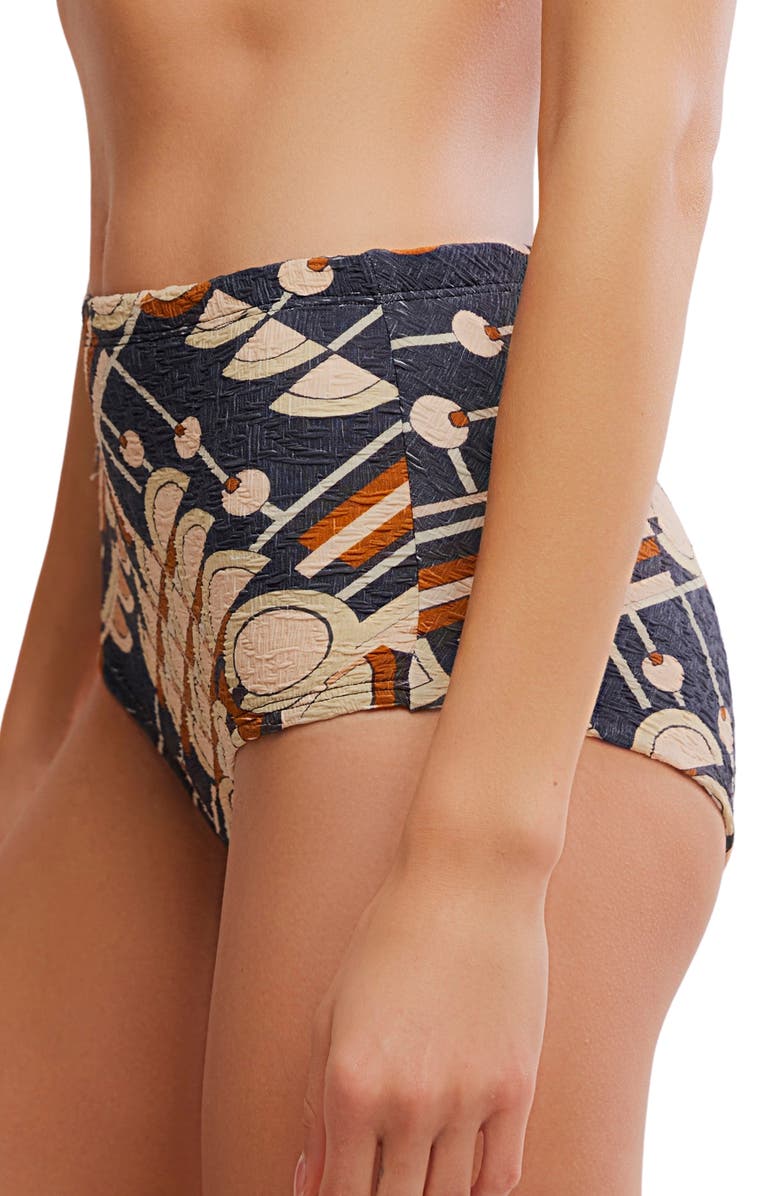 free-est by Free People Billie High Waist Bikini Bottoms, Alternate, color, Martini Mix