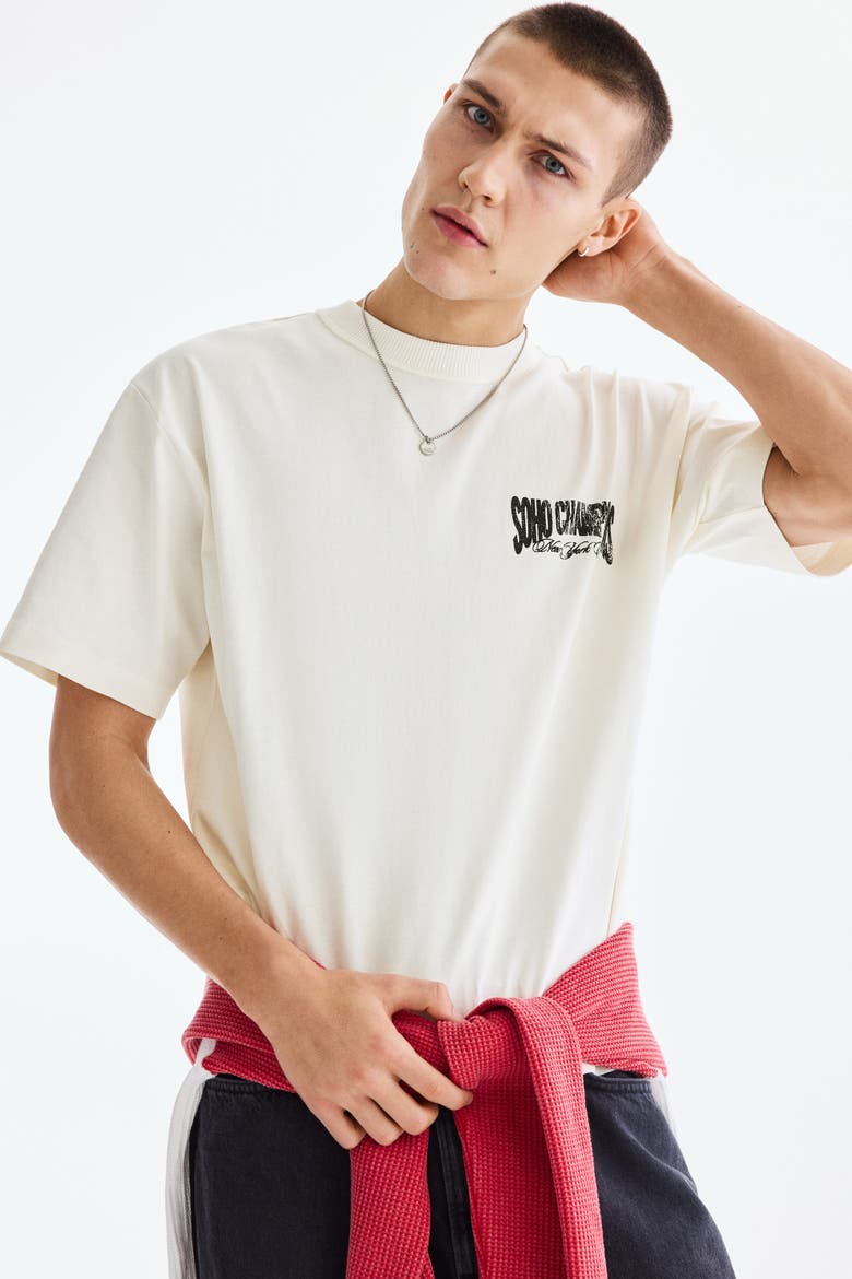 Loose Fit Printed T-shirt, Alternate, color, White/SoHo Champions