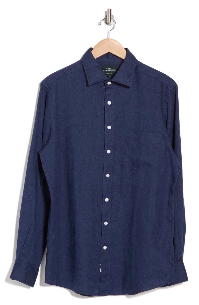 Willowbank Sports Fit Linen Button-Up Shirt