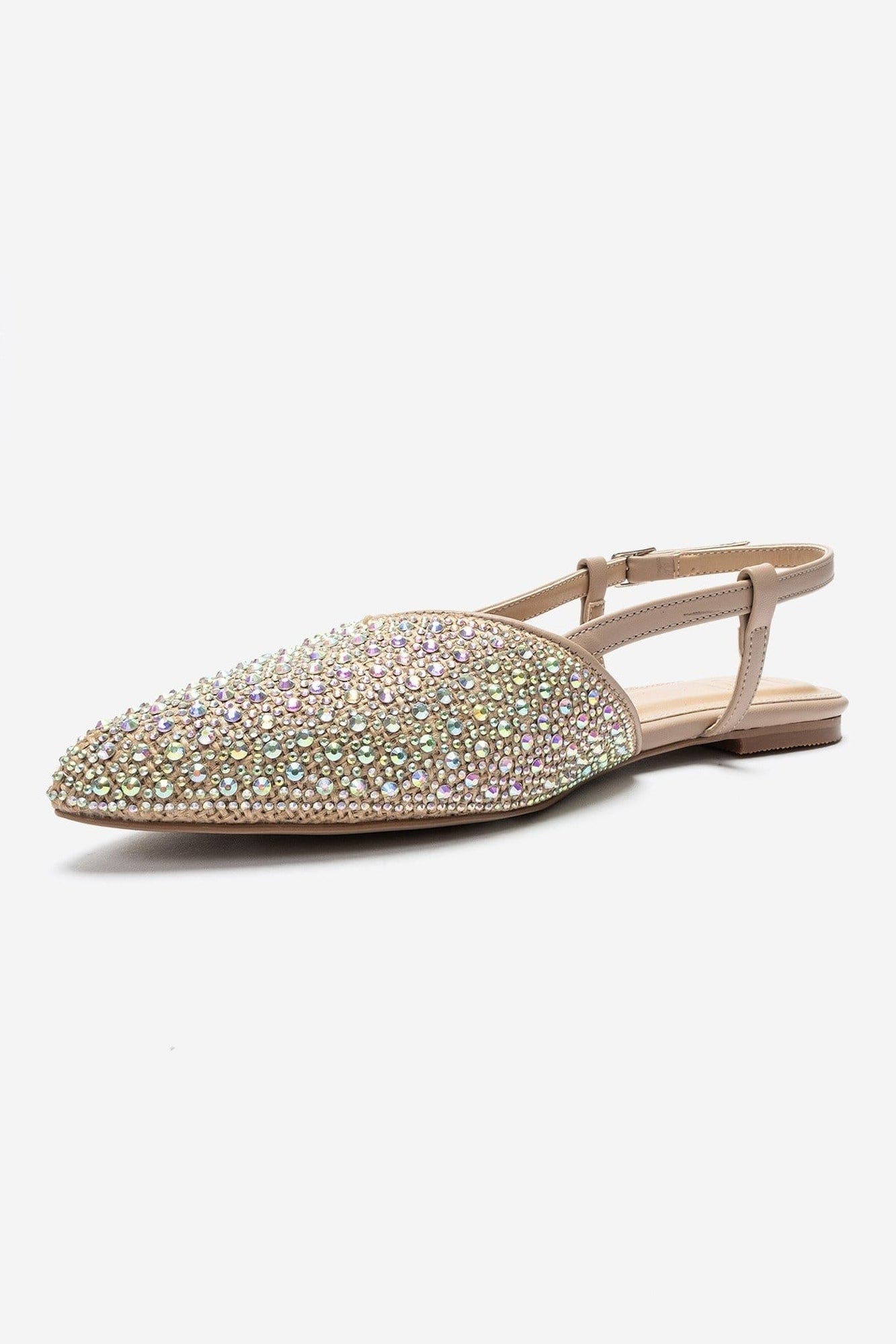 Rexton Embellished Slingback Pump, Alternate, color, Nude Beaded