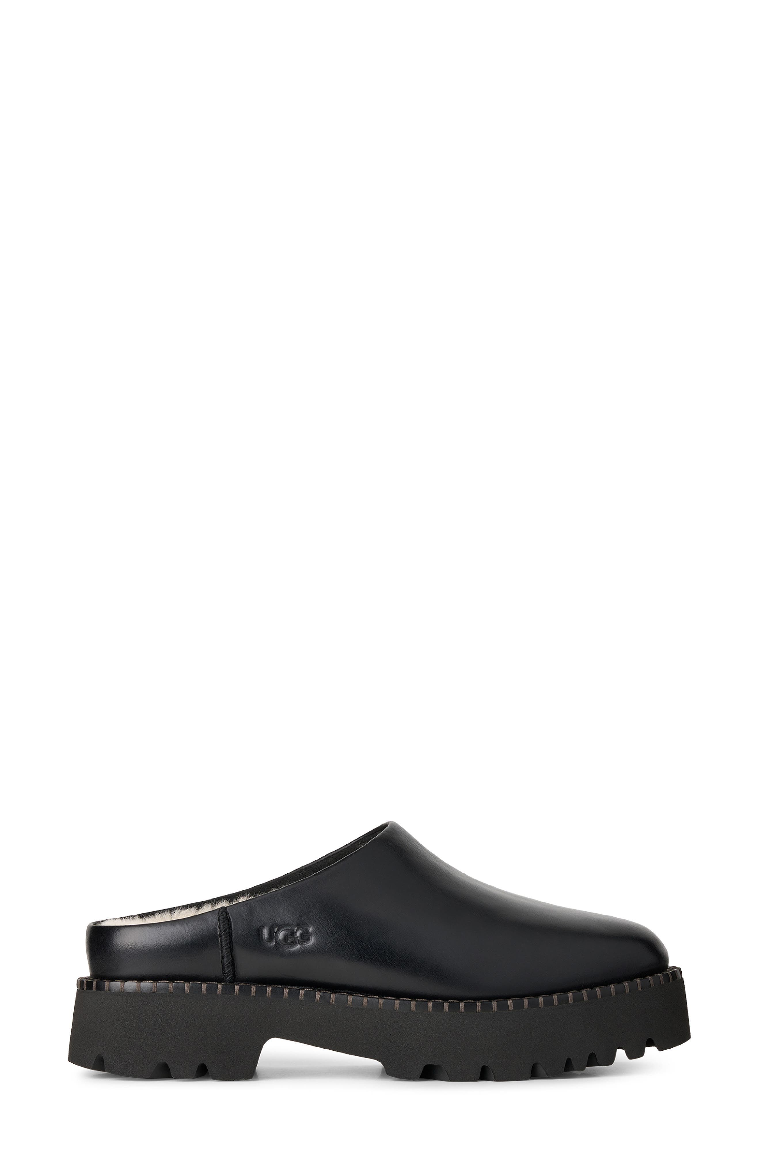 Uptowner Suede Mule, Alternate, color, BLACK LEATHER