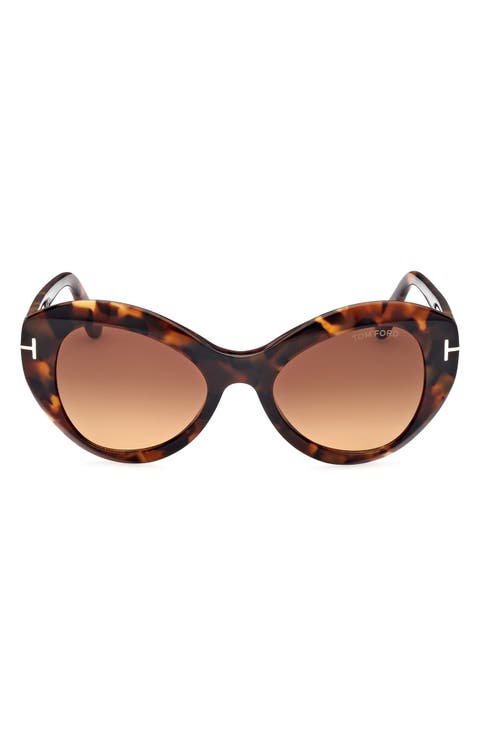 Guinivere 52mm Round Sunglasses