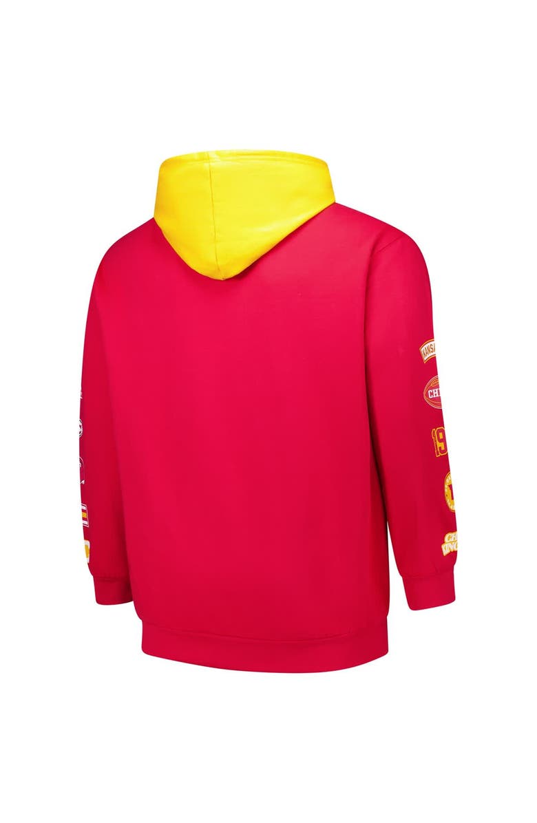 FANATICS Men's Fanatics Red Kansas City Chiefs Big & Tall Patched Out Pullover Hoodie, Alternate, color, Red