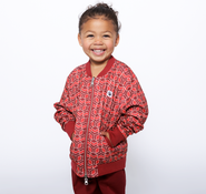 Mixed Up Clothing Girls Reversible Zip up Lightweight Bomber Jacket