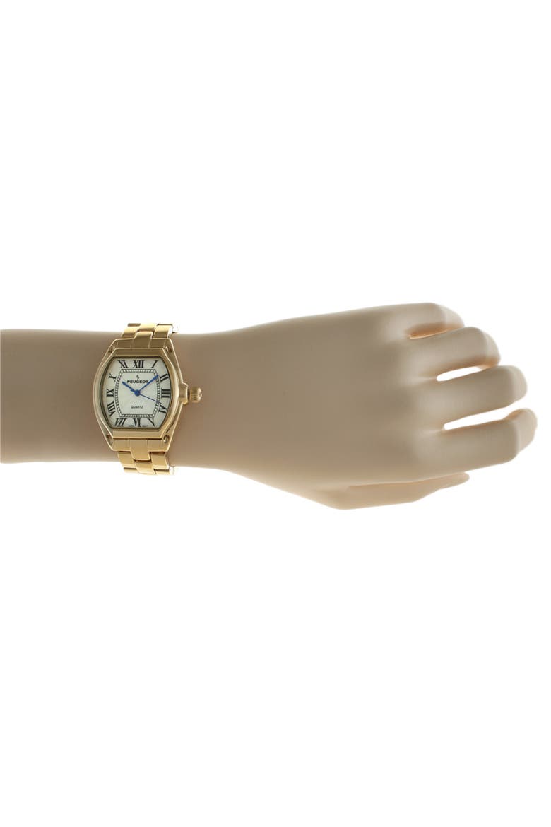 Status Roman Numeral Barrel Bracelet Watch- 36x33MM, Alternate, color, Gold