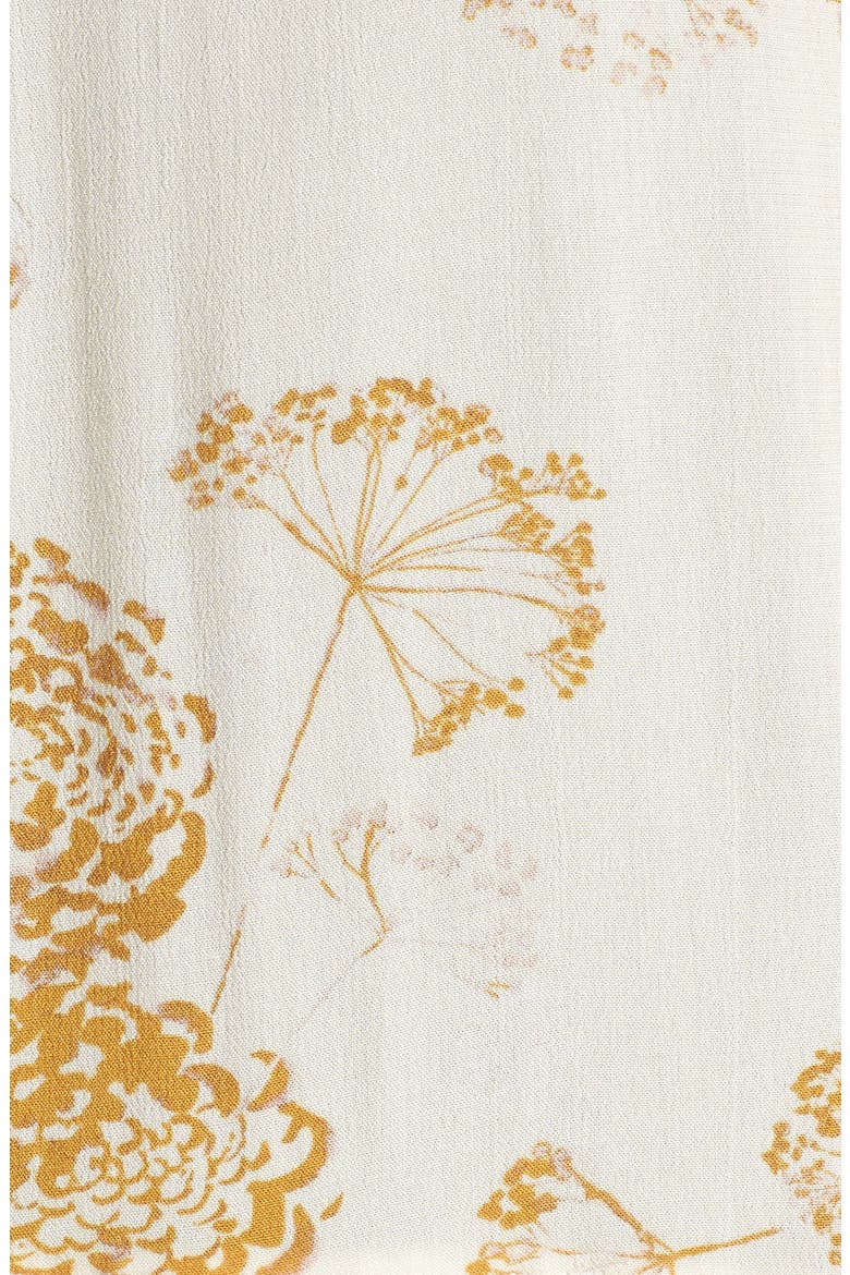 Ruffle Shift Dress, Alternate, color, IVORY BIRCH ALLIUM SPLOTCH