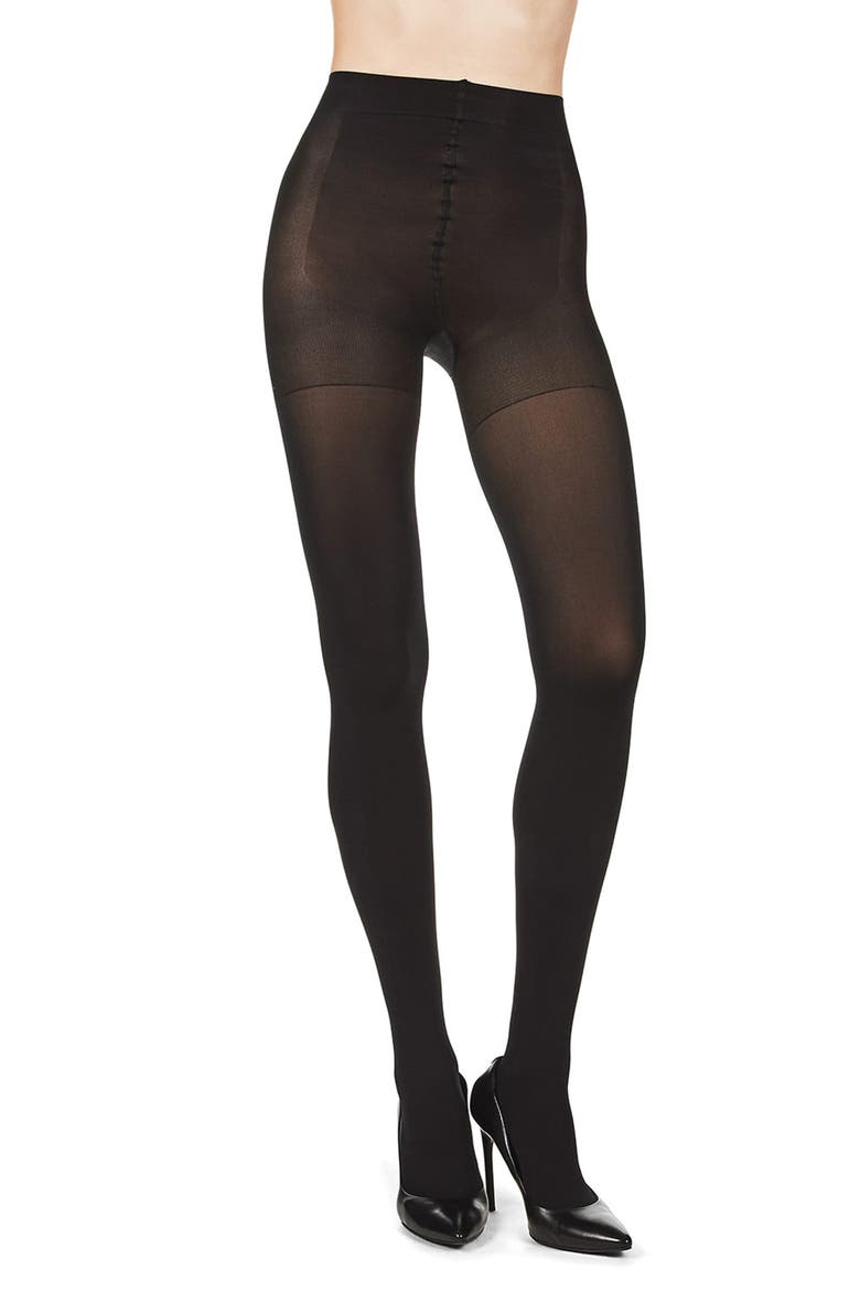Flawless Matte Ultrashaper Tights, Alternate, color, BLACK