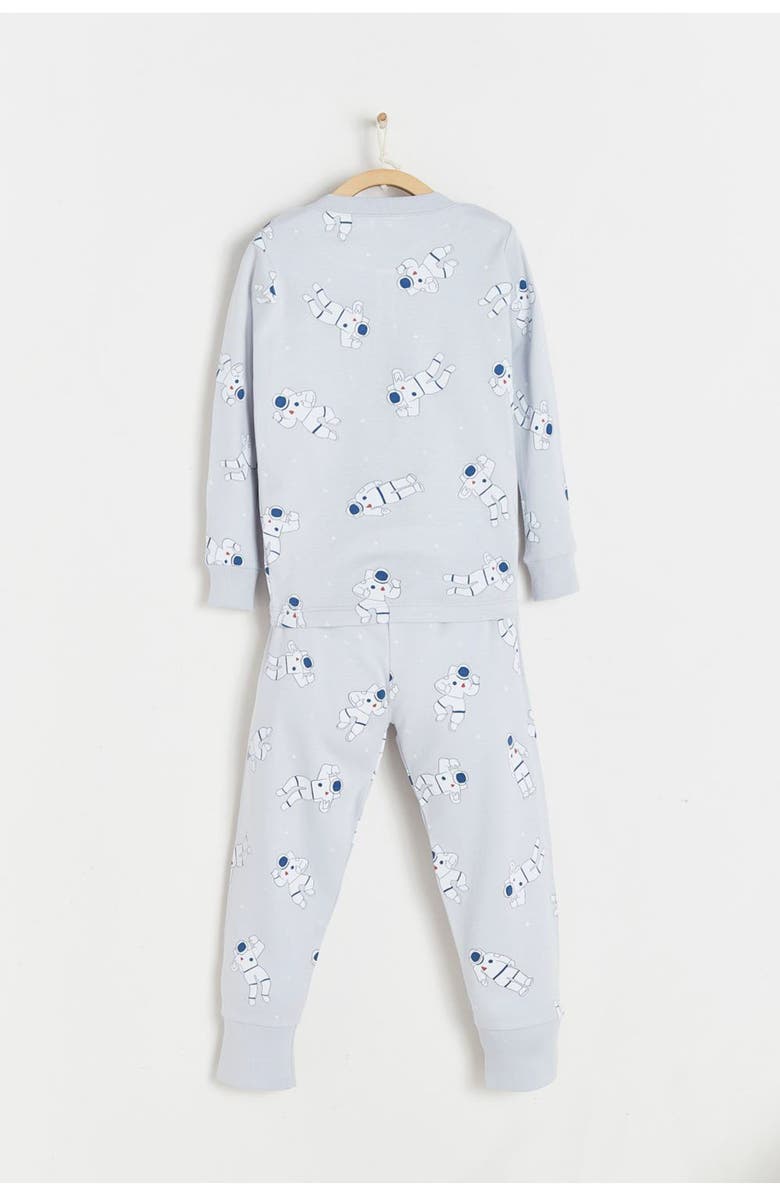 Babycottons Premium Peruvian Pima Cotton Cosmos Glow Snug 2PC Pajamas For Toddler, Alternate, color, Grey