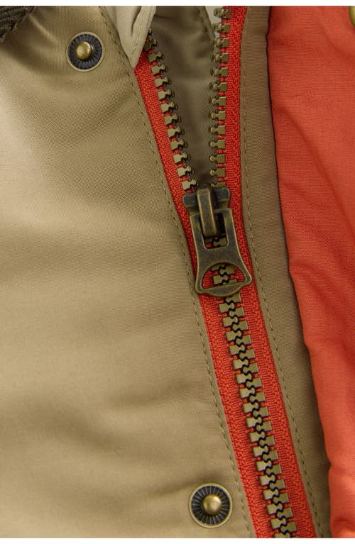 Next Kids' Colorblock Insulated Hooded Jacket In Neutral