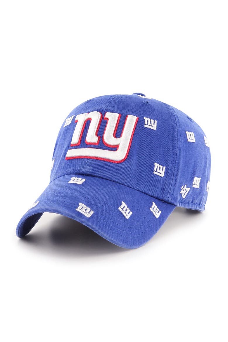Women's '47 Royal New York Giants Confetti Clean Up Adjustable Hat, Alternate, color, Royal