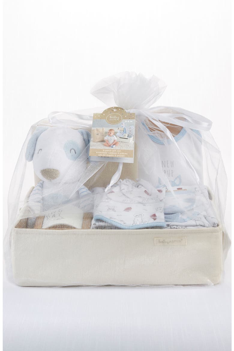 New Pup 9-Piece Baby Gift Set, Alternate, color, BLUE