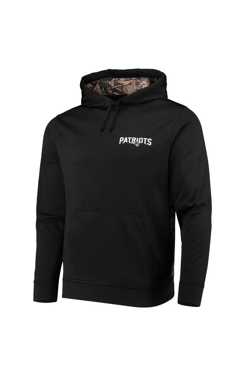 DUNBROOKE Men's Dunbrooke Black/Realtree Camo New England Patriots Logo Ranger Pullover Hoodie, Alternate, color, Black