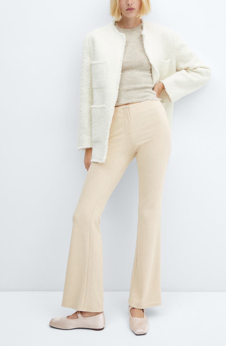 MANGO Knit Flare Pants, Alternate, color, 
