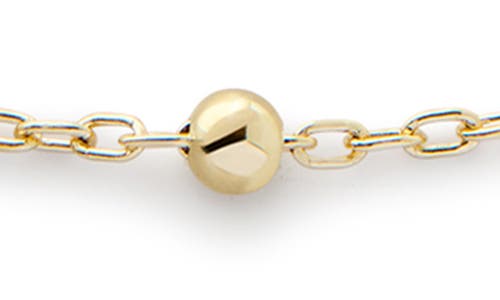 Monica Vinader 14k Gold Beaded Chain Bracelet In 14kt Solid Gold