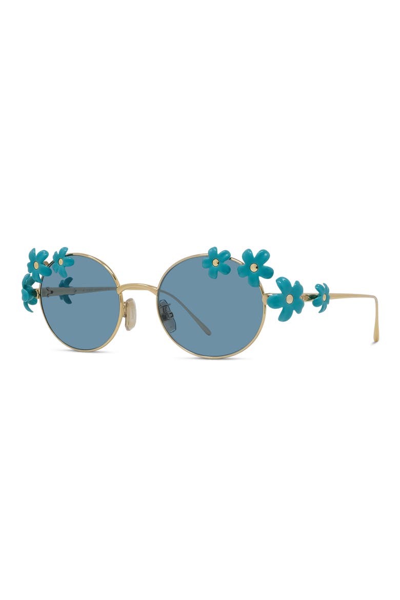 Signature Oval Sunglasses, Alternate, color, SHINY ENDURA GOLD / BLUE