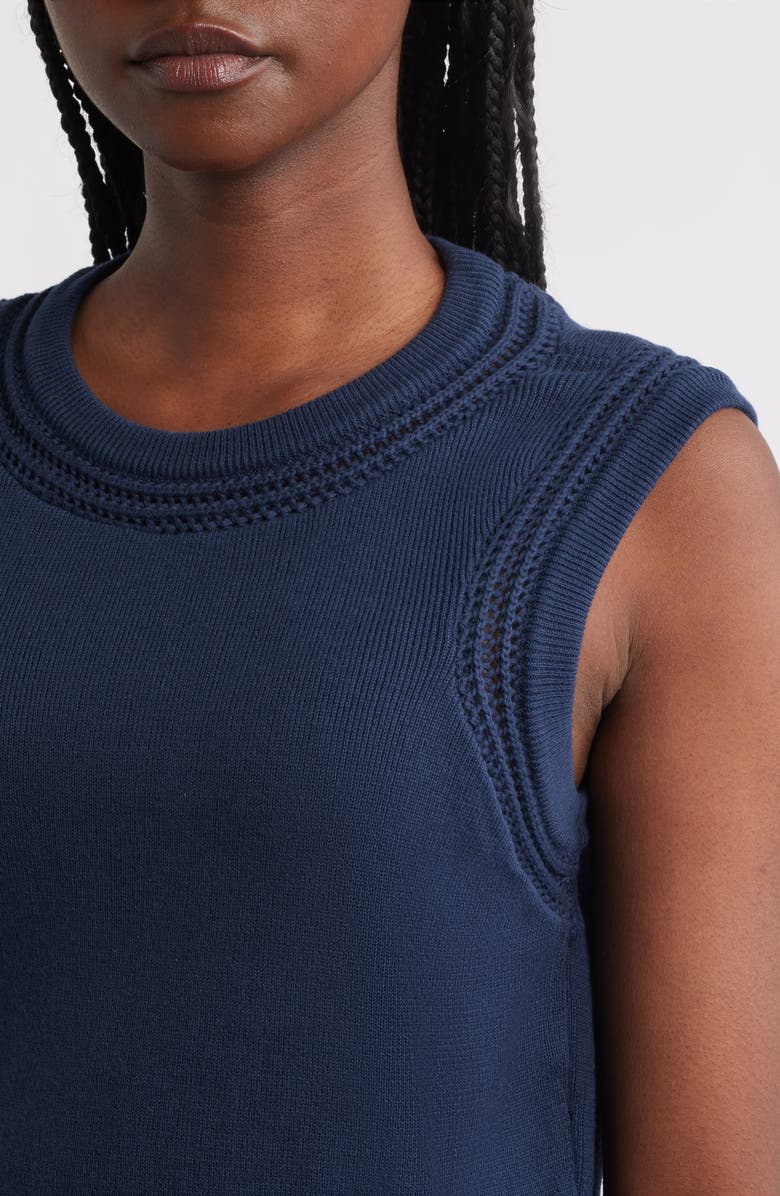 Cleobella Jade Open Stitch Sweater Tank, Alternate, color, Midnight Blue