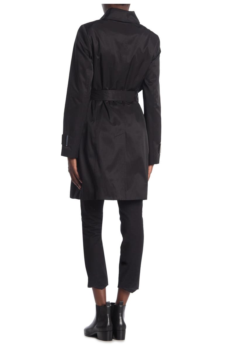 Calvin Klein Hooded Double Breasted Trench Coat, Alternate, color,