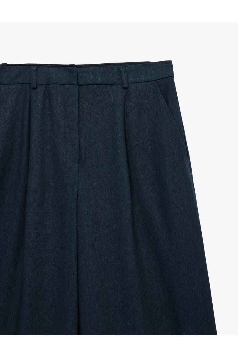 Mid-Rise Wide Leg Trousers, Alternate, color, NAVY BLUE