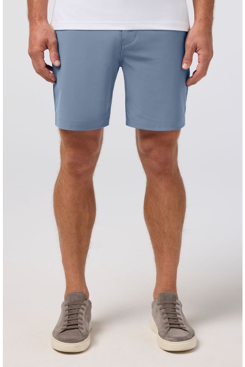 Helmsman Flat Front Performance Golf Shorts, Main, color, DARK SLATE