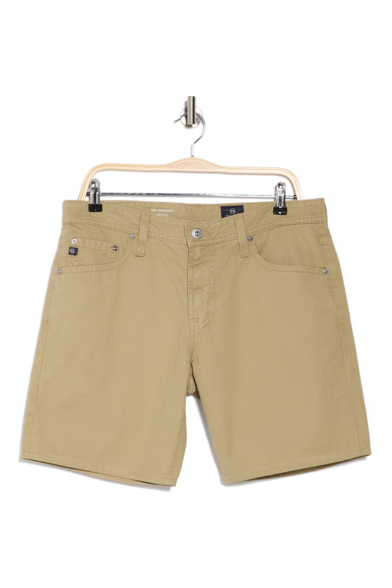 Graduate Straight Leg Denim Shorts, Alternate, color, COLONIAL BEIGE