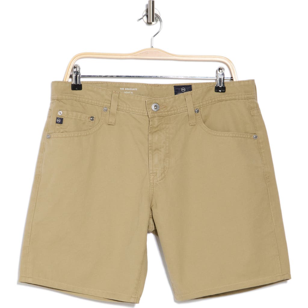 Ag Graduate Straight Leg Denim Shorts