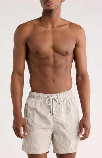 Vintage Summer Endless Embroidered Volley Swim Trunks