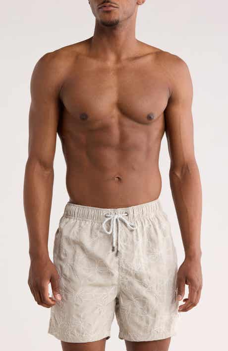 Vintage Summer Endless Embroidered Volley Swim Trunks