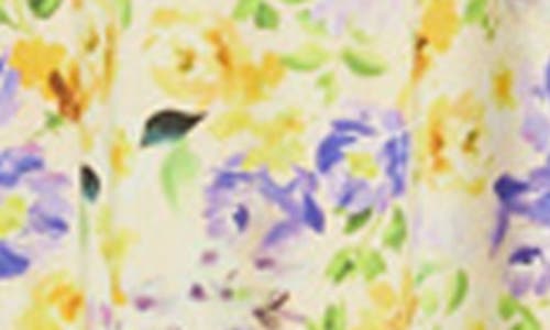 Astr The Label Floral Pleated Bust Fit & Flare Sundress