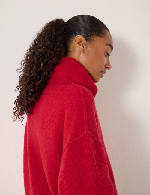 Hush Meryl Roll Neck Sweater In Red