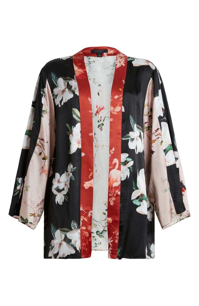 AllSaints Casi Fabia Floral Open Front Jacket, Alternate, color,
