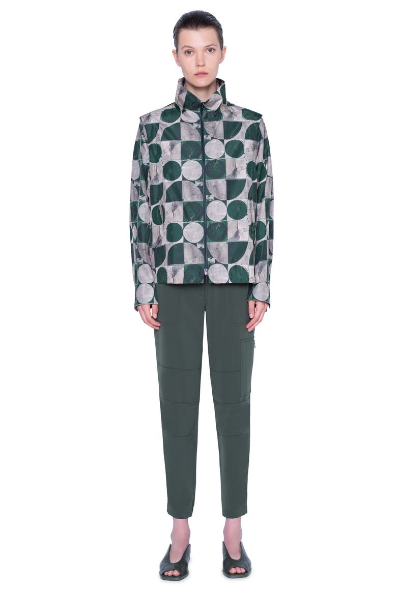 Circlefield Print Zip Front Jacket, Alternate, color, CIRCLE FIELD PRINT
