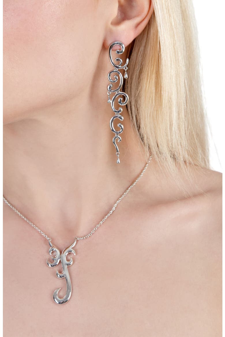 Element Air Pendant, Alternate, color, Sterling Silver