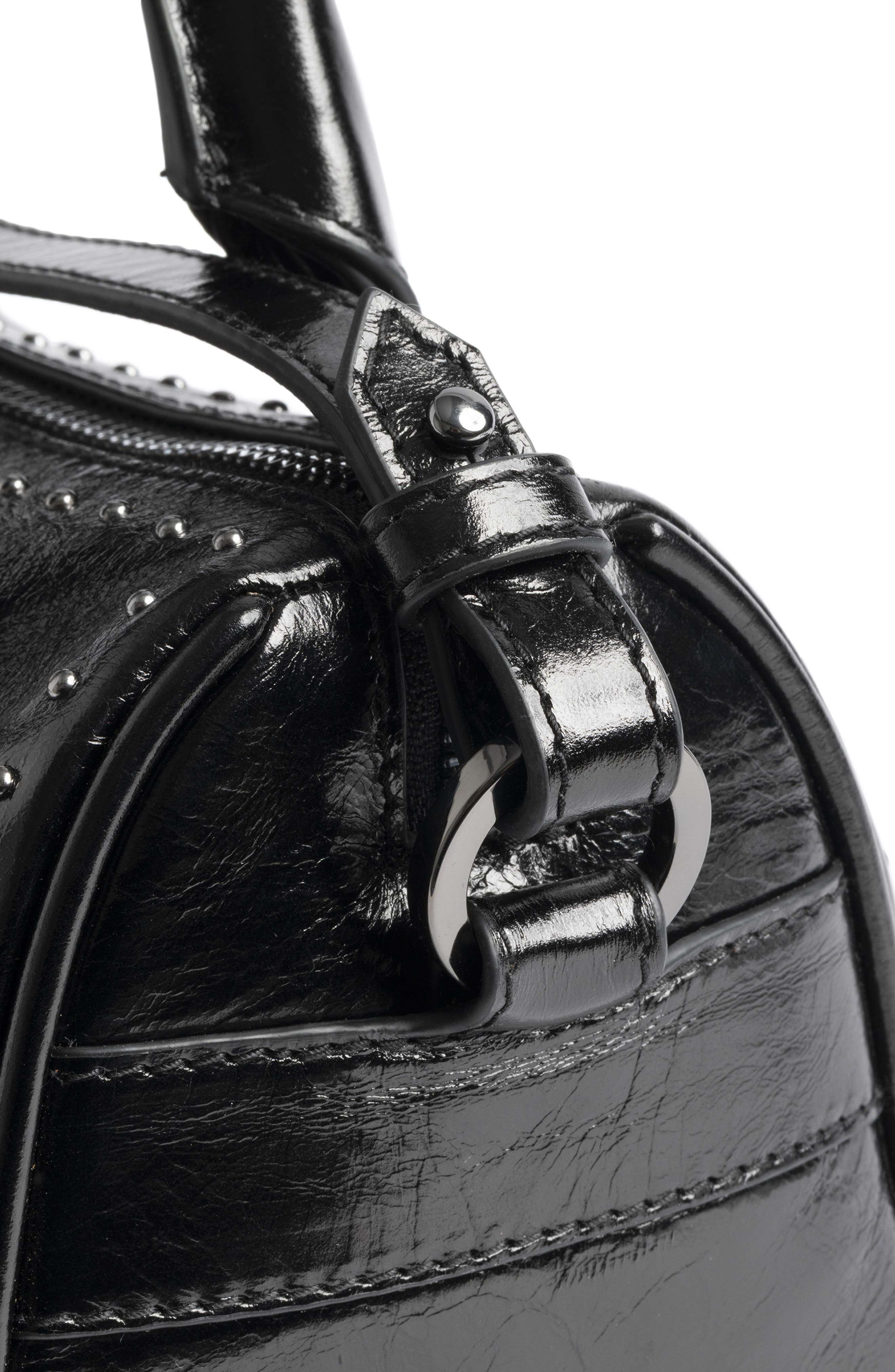 Zadig & Voltaire Extra Small Sunny Vibe Stud Bag, Alternate, color, Black