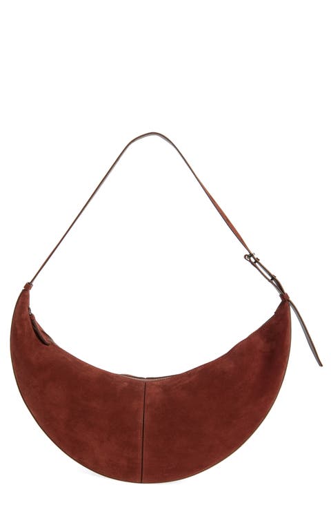 Slide Suede Hobo Bag