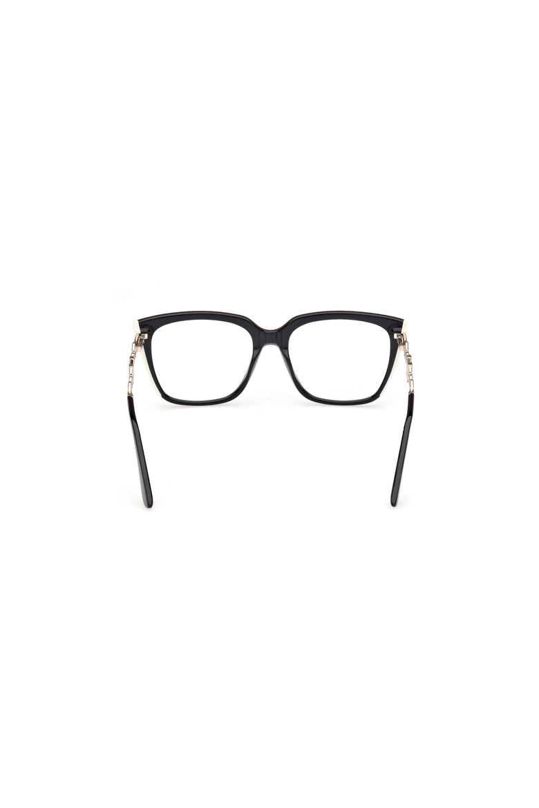 Crystal Chain Cat Eye Eyeglasses, Alternate, color, Shiny Black