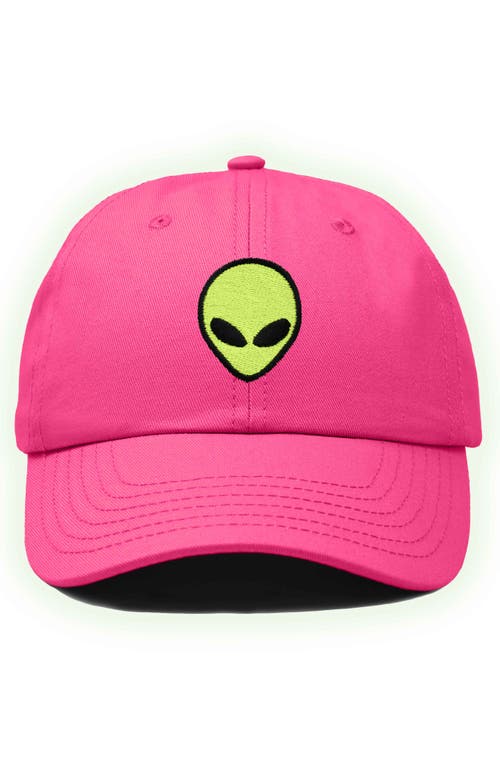 Shop Dalix Alien Dad Cap In Hot Pink