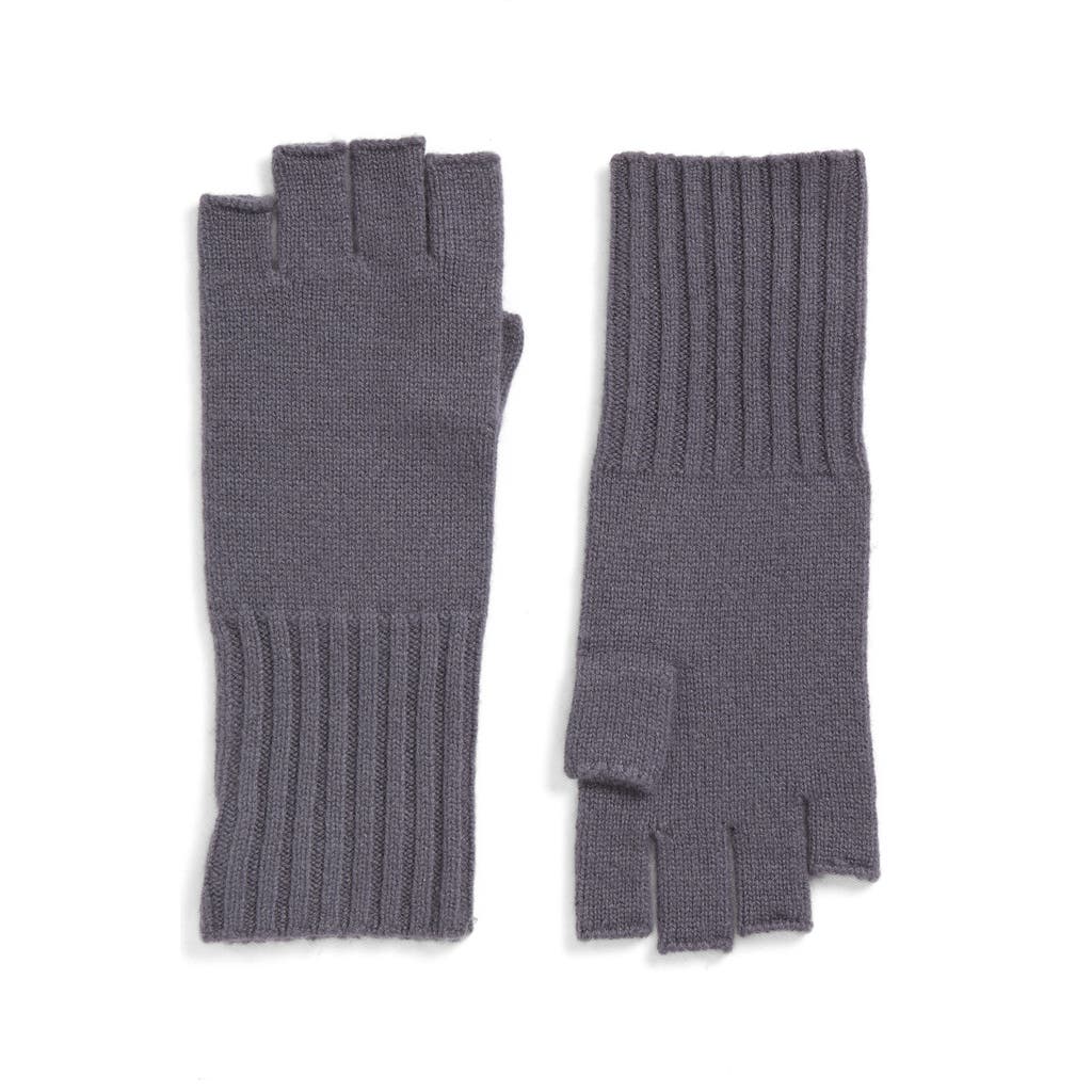 Nordstrom Cashmere Fingerless Gloves In Gray