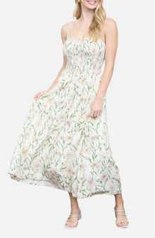 Floral Smocked A-Line Sundress
