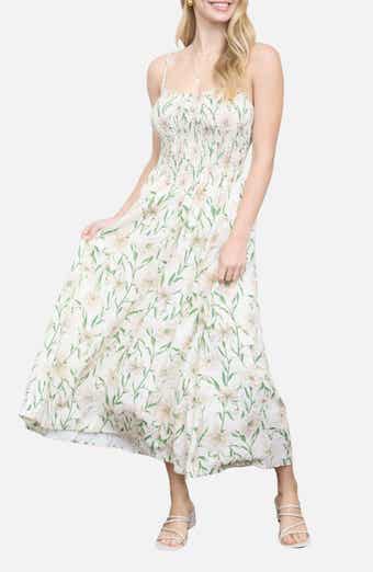 Floral Smocked A-Line Sundress