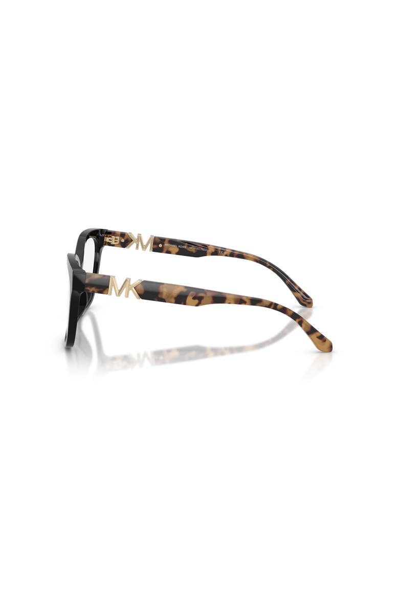 55mm Square optical glasses, Alternate, color, Black