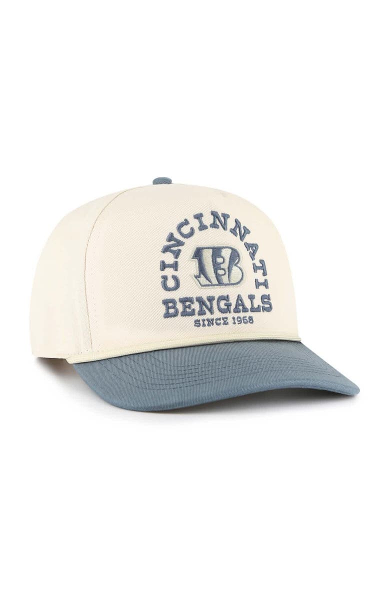 '47 Men's '47 Cream Cincinnati Bengals Ranchero Hitch Adjustable Hat, Alternate, color, 