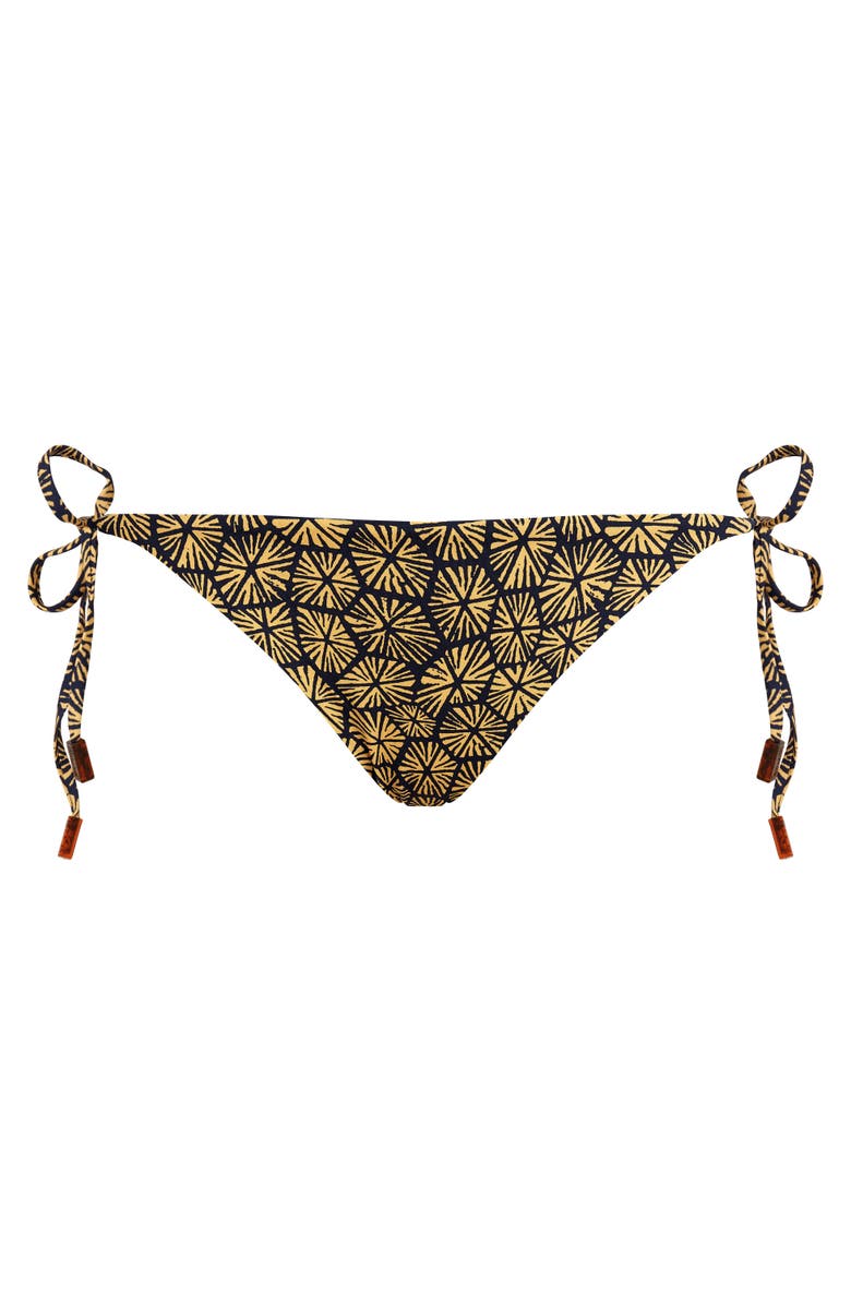 Vilebrequin Women's Carapaces Jersey Mini Brief Bikini Bottom, Alternate, color, Bleu Marine