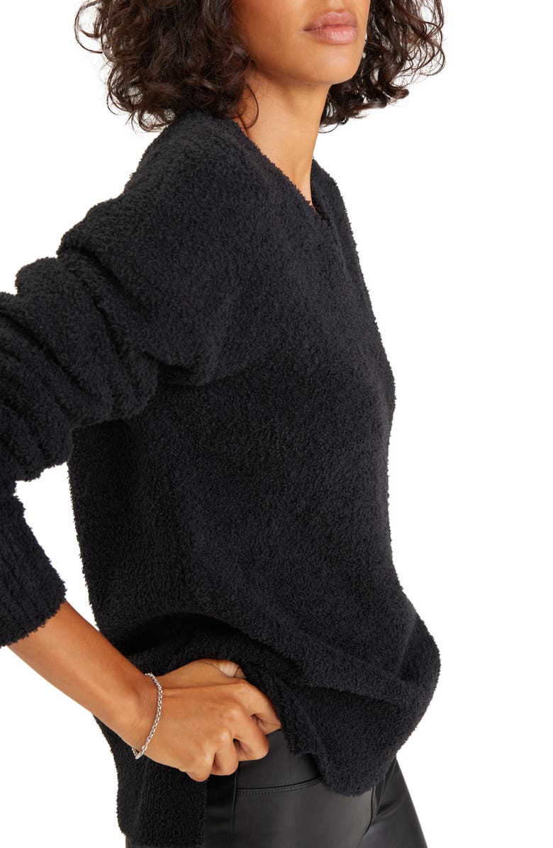 Sanctuary V-Neck Teddy Sweater, Alternate, color, 
