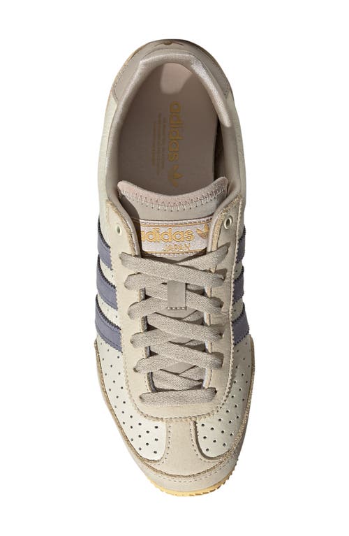 Adidas Originals Adidas Japan Low Top Sneaker In Cream White/violet/beige