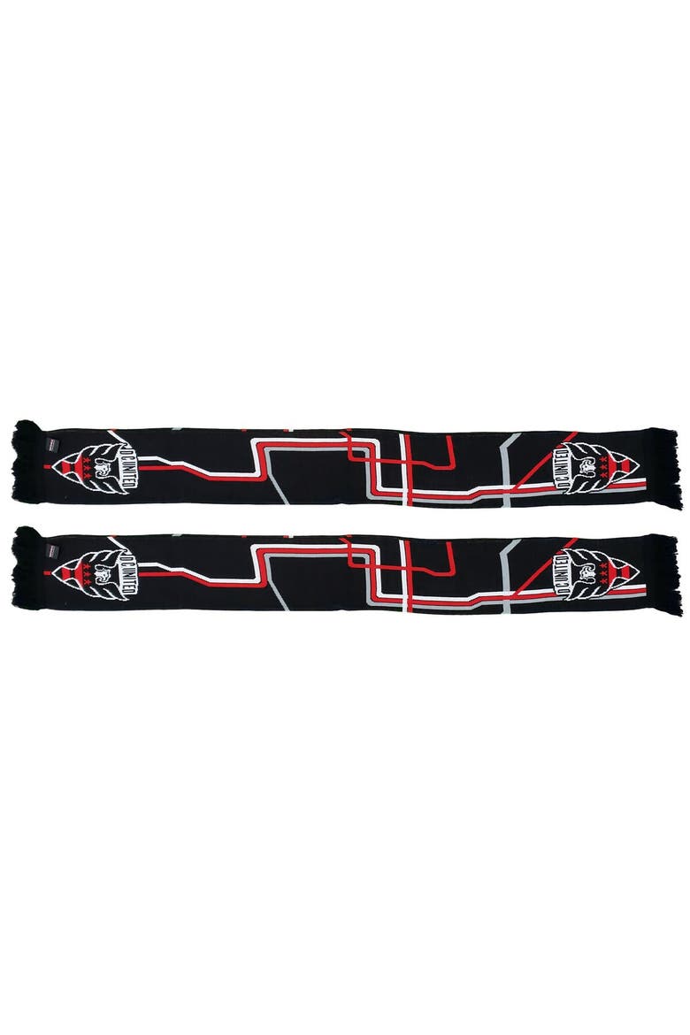 Black D.C. United Metro Woven Scarf, Alternate, color, Black