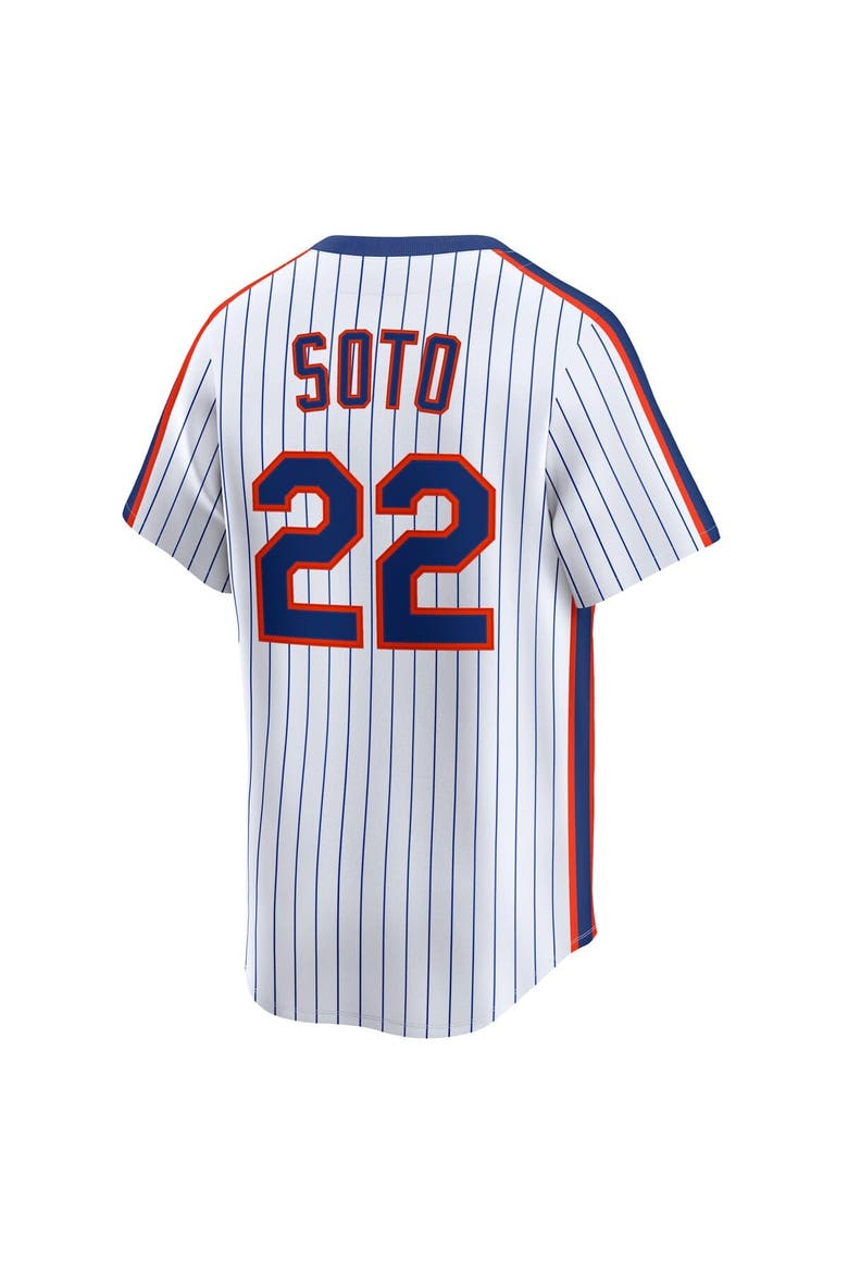 Men's Nike Juan Soto White New York Mets Cooperstown Collection Limited 40th Anniversary Jersey, Alternate, color, White