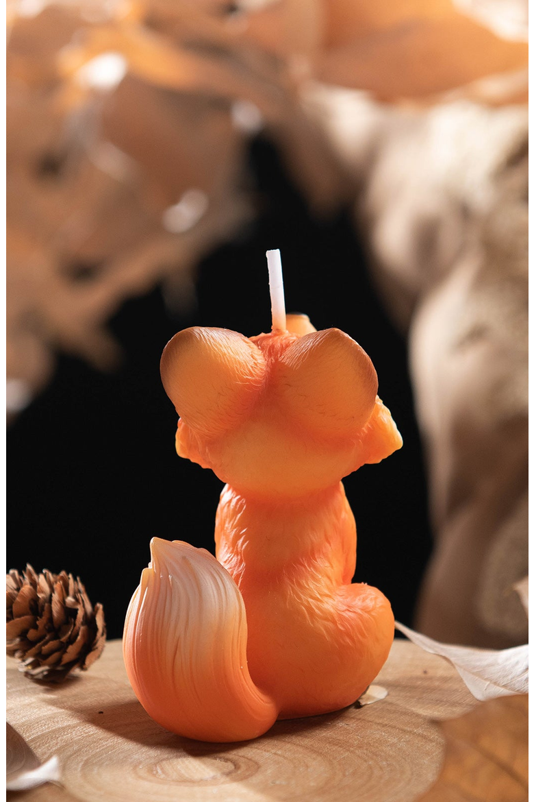Fox Candle, Alternate, color, Orange